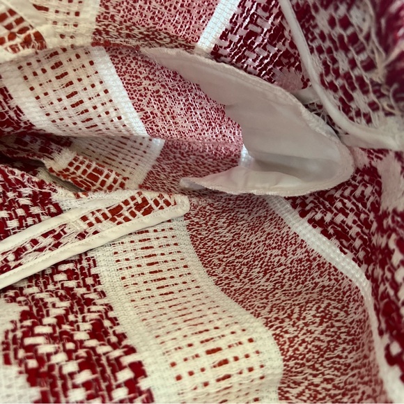 LOFT burgundy and white blazer - Picture 12 of 14